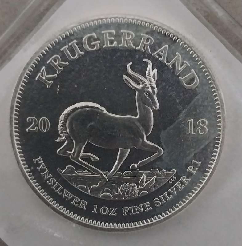 1oz Silver Kruger Rand Coins 99.9% 2018