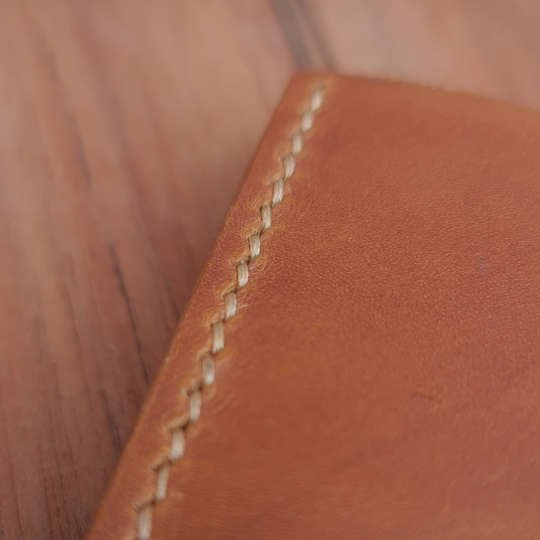 Mens Handmade Leather Wallet  11 Pocket Bifold