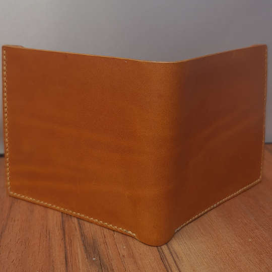 Mens Handmade Leather Wallet  11 Pocket Bifold