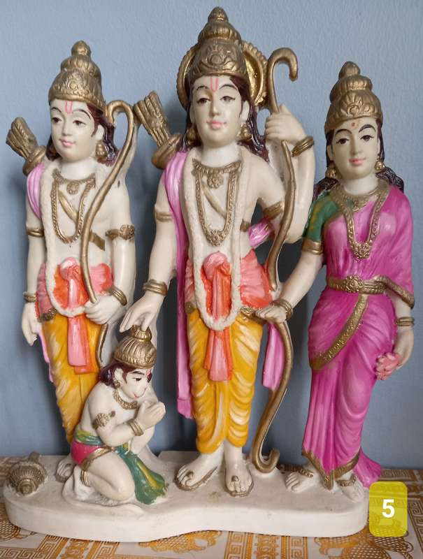 Ram Darbar Marble Murti statue