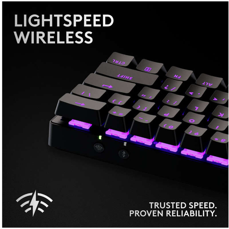 Logitech - Pro X 60 Lightspeed Wireless Gaming Keyboard - Black