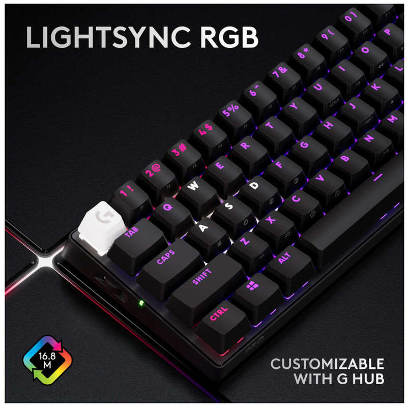 Logitech - Pro X 60 Lightspeed Wireless Gaming Keyboard - Black