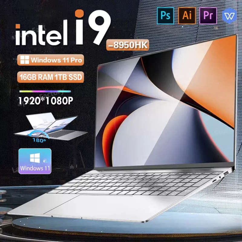 16"Gaming Laptop-Intel Celeron N95 4K HD 120Hz 32GB RAM 2TB SSD Windows 11 Fingerprint Unlock High-P