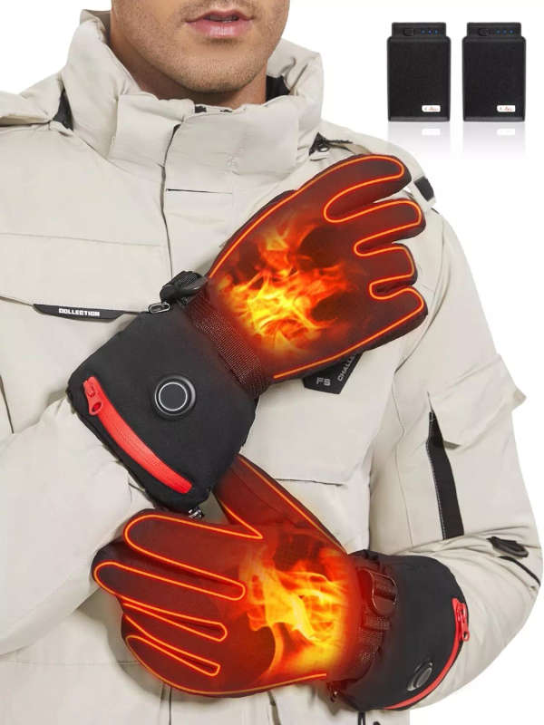 Gears Touch Screen Heated Motorcycle Gloves