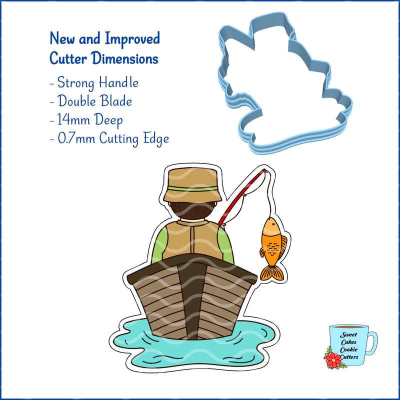 Digital Product - Fishing Boat - 8 STL Cookie cutter files only