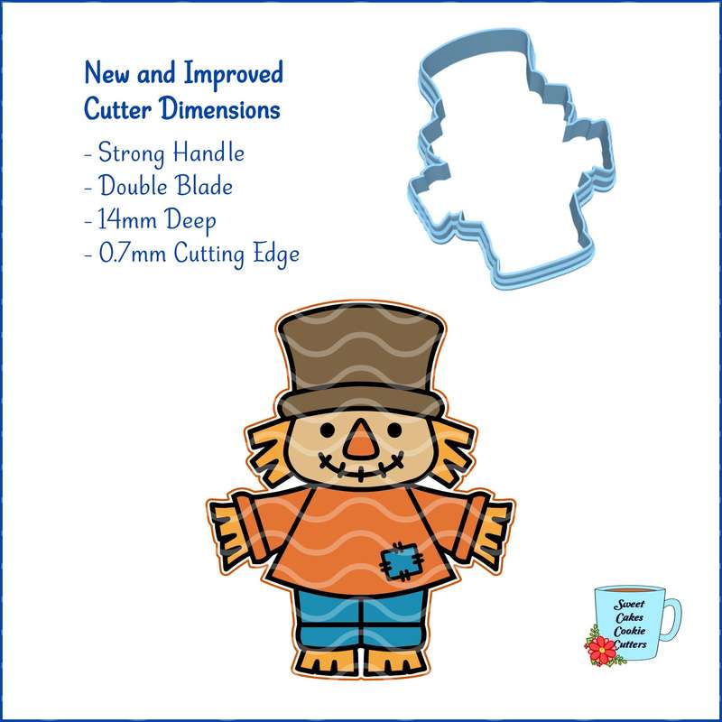Digital Product - Scarecrow - Fall / Thanksgiving - 8 STL Cookie cutter files only