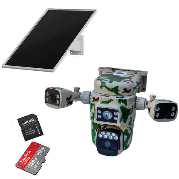 3Lens 4G Solar Power Camera 128GB Storage