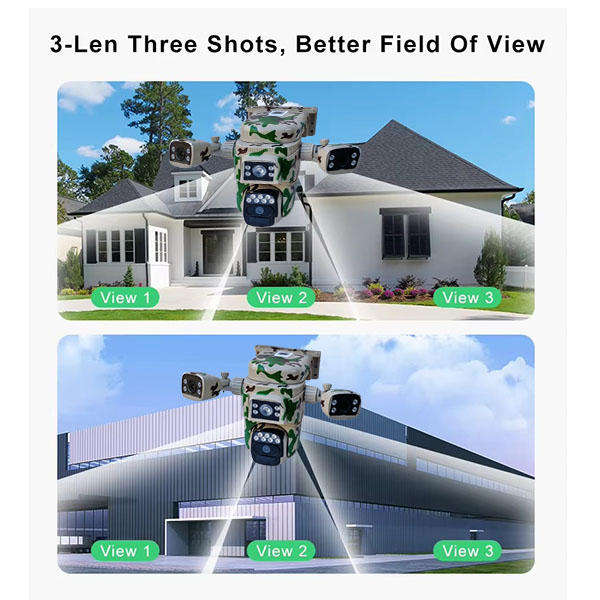 3Lens 4G Solar Power Camera 128GB Storage