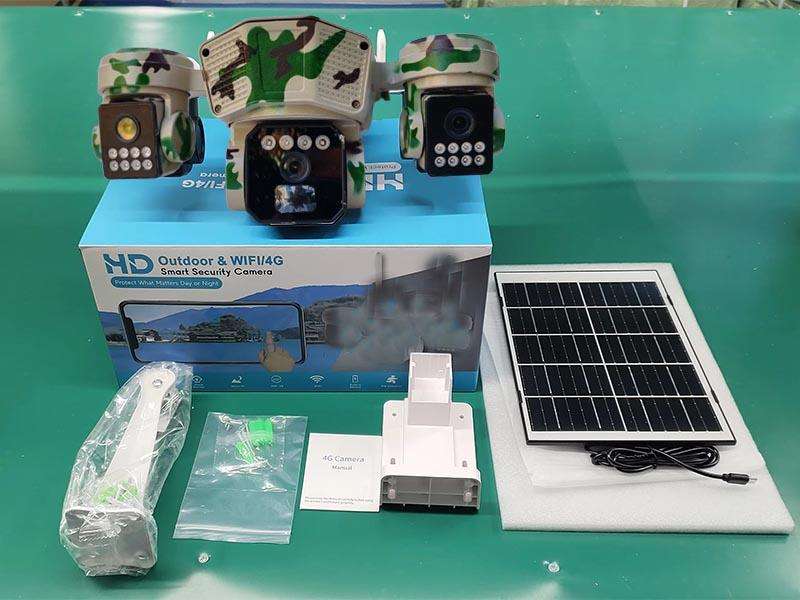3Lens 4G Solar Power Camera 128GB Storage