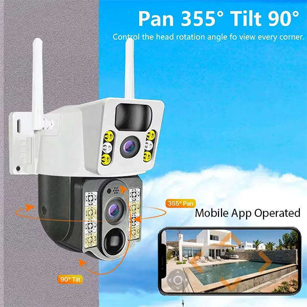 2 Lens 4G Solar Power Camera 128GB Storage
