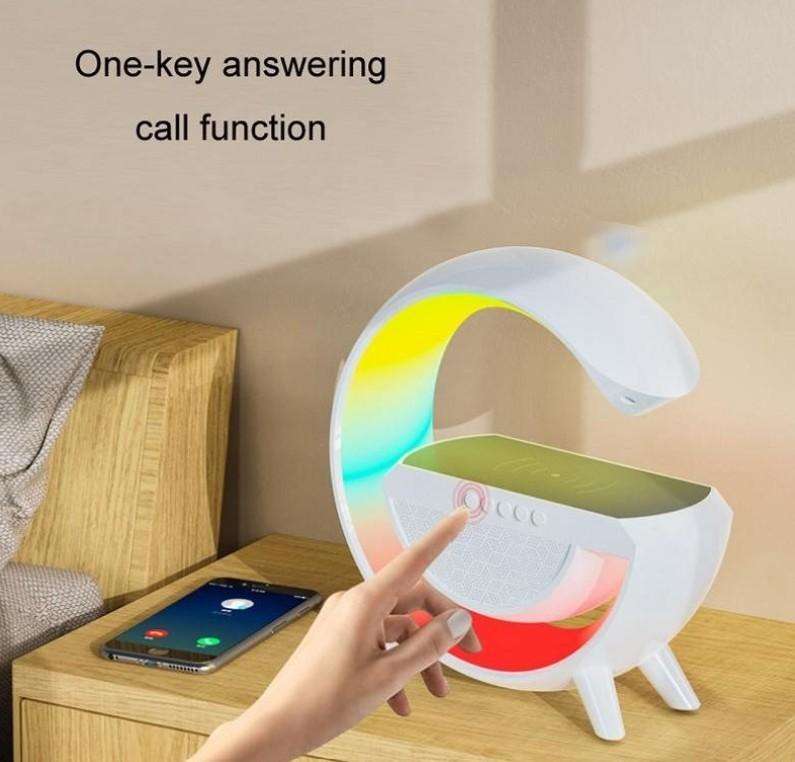3 In 1 Wireless Charger/Multifunction Rainbow LED Light Bluetooth Speaker