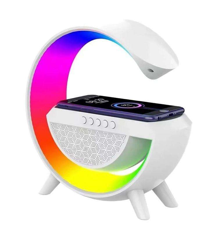 3 In 1 Wireless Charger/Multifunction Rainbow LED Light Bluetooth Speaker