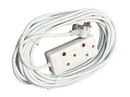 15m Extension Cord With A Two-Way Multi-Plug Extension Lead