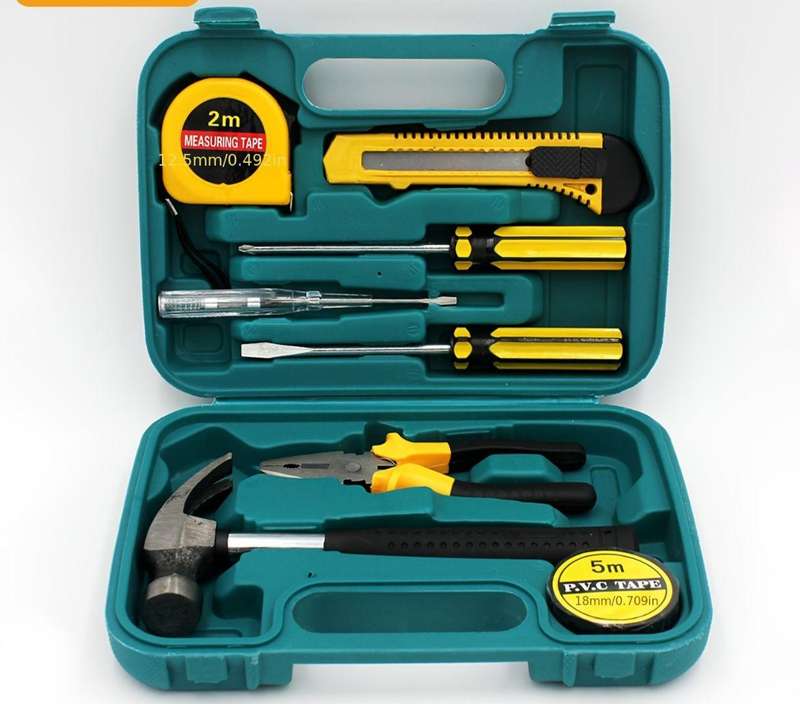 9 Pcs Professional Household Hardware DIY Tool Repair Set