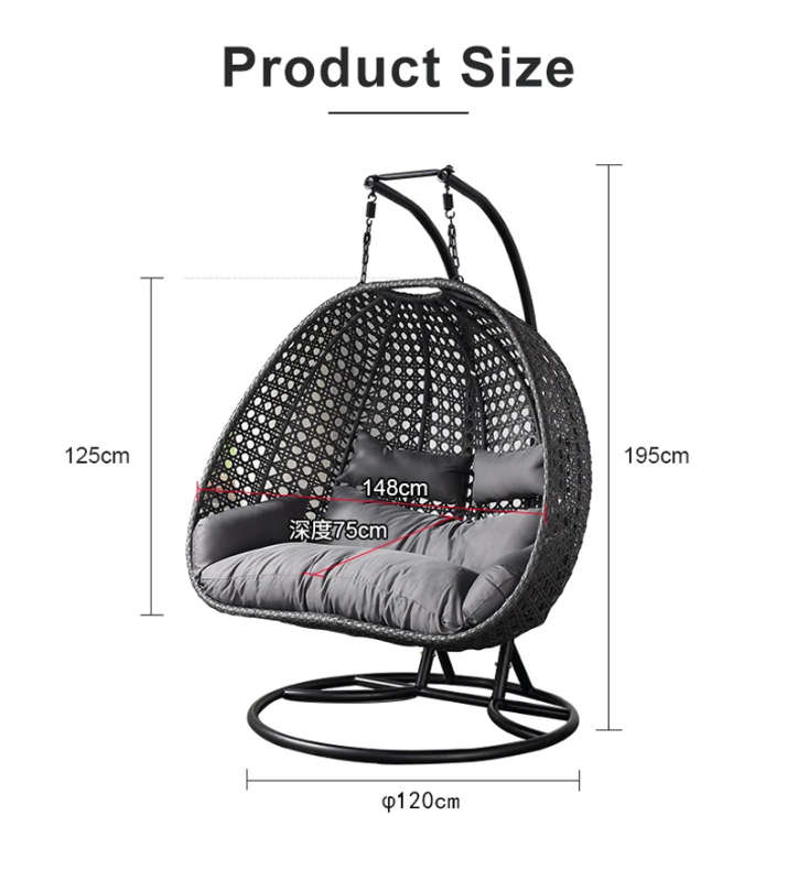 Liviè Luxe Oval Swing Chair