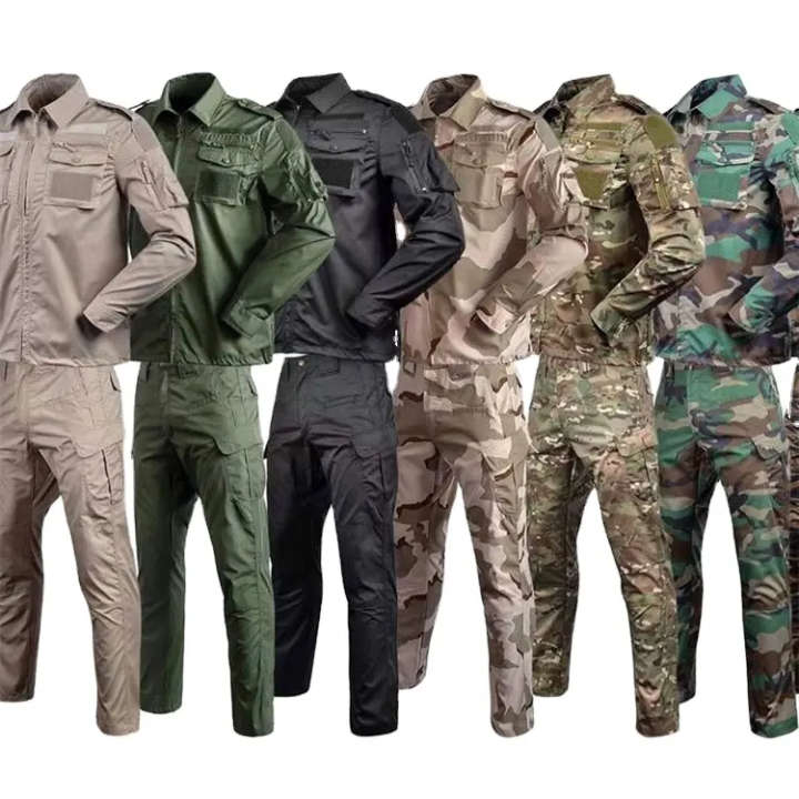 Mens Tactical Military Combat Uniform Set