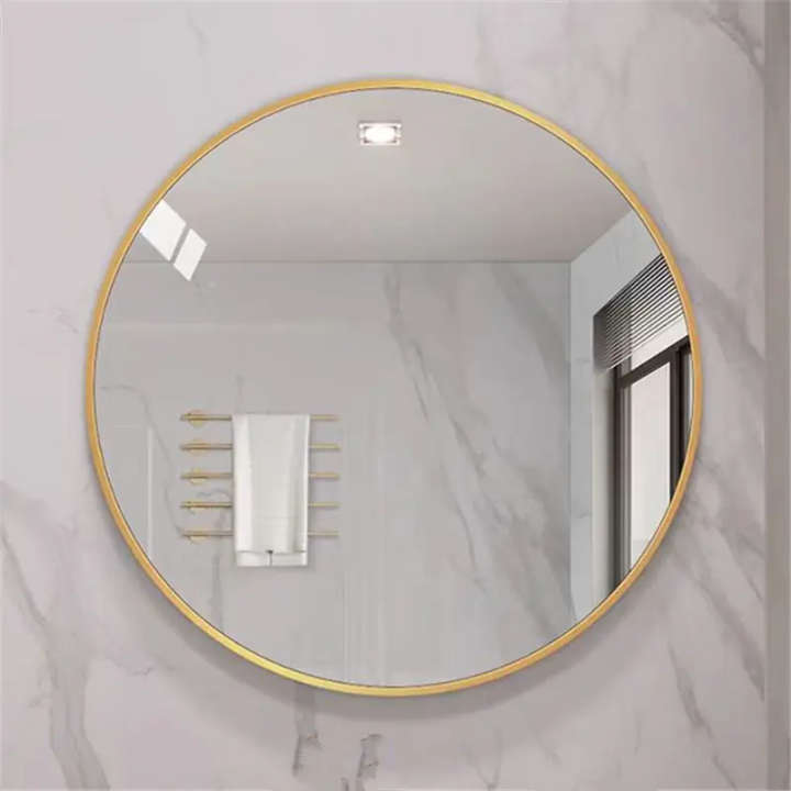 60cm Round Wall Mirror with Gold Frame