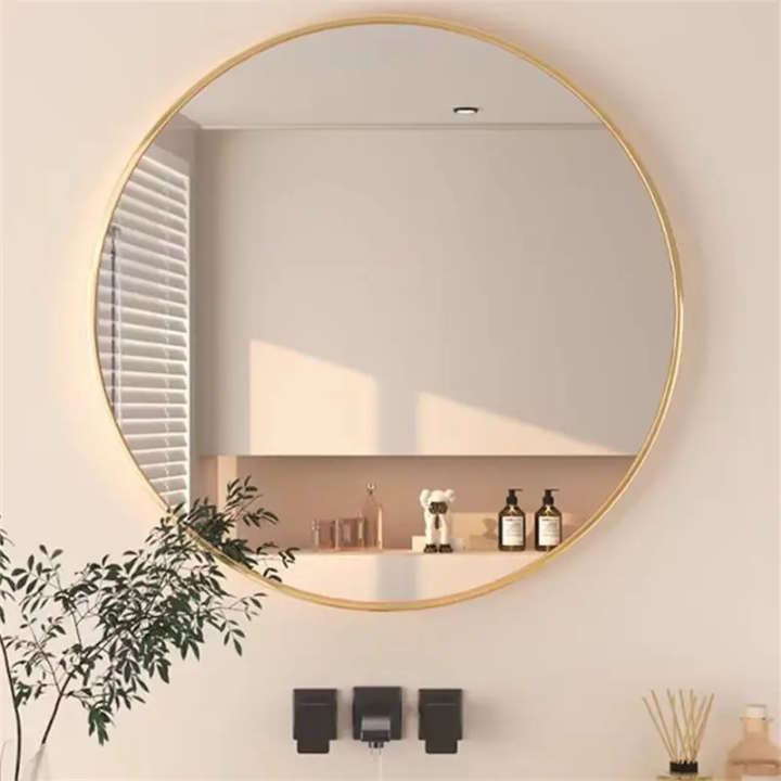 60cm Round Wall Mirror with Gold Frame
