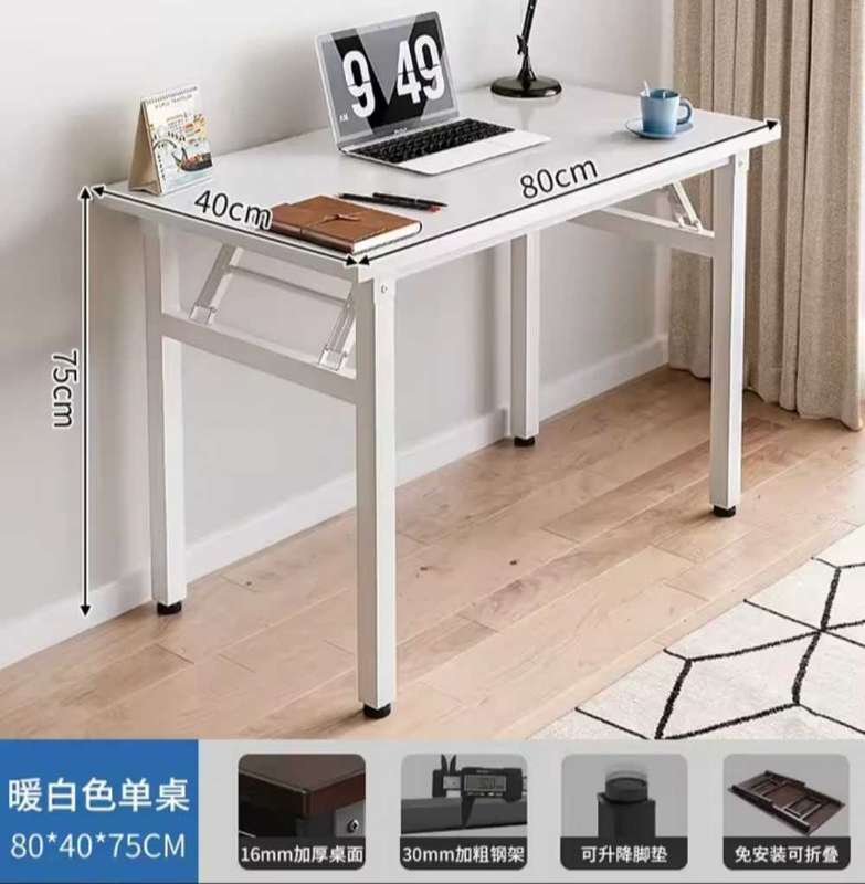 Folding Desk For Home Office Space Saving Desk For Work Laptop Books