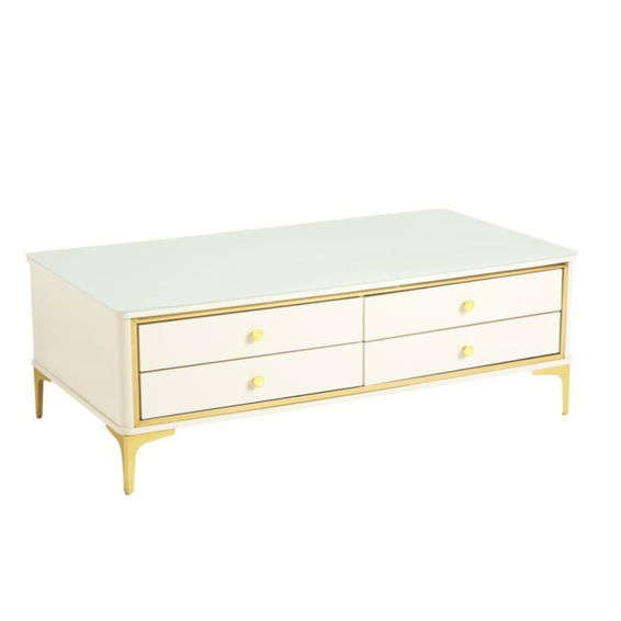 Luxury High-Gloss Coffee Table & TV Stand Set
