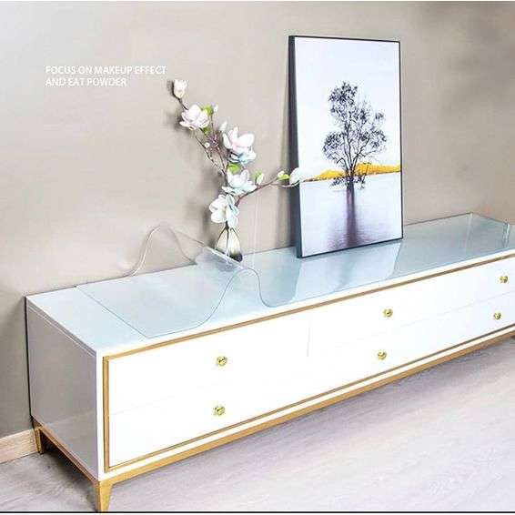 Luxury High-Gloss Coffee Table & TV Stand Set