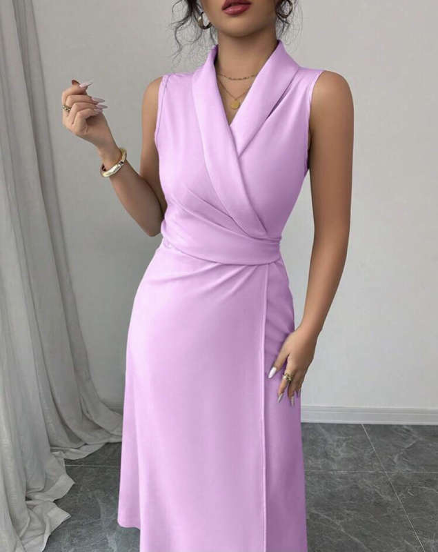 Wrap Fitted Dress