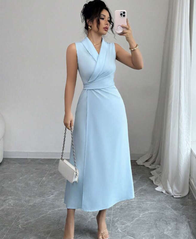 Wrap Fitted Dress