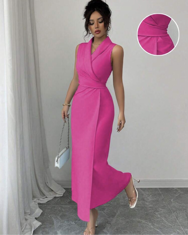 Wrap Fitted Dress