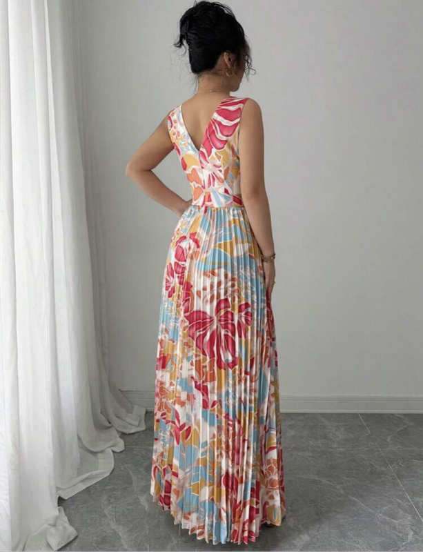 Floral Pleated Dress