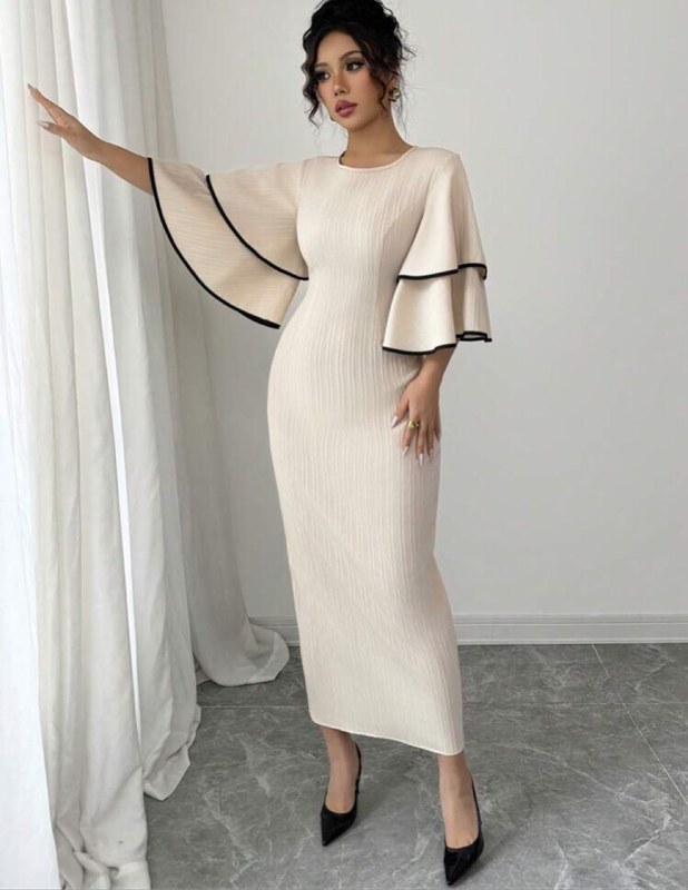 Ruffle Sleeve Dress