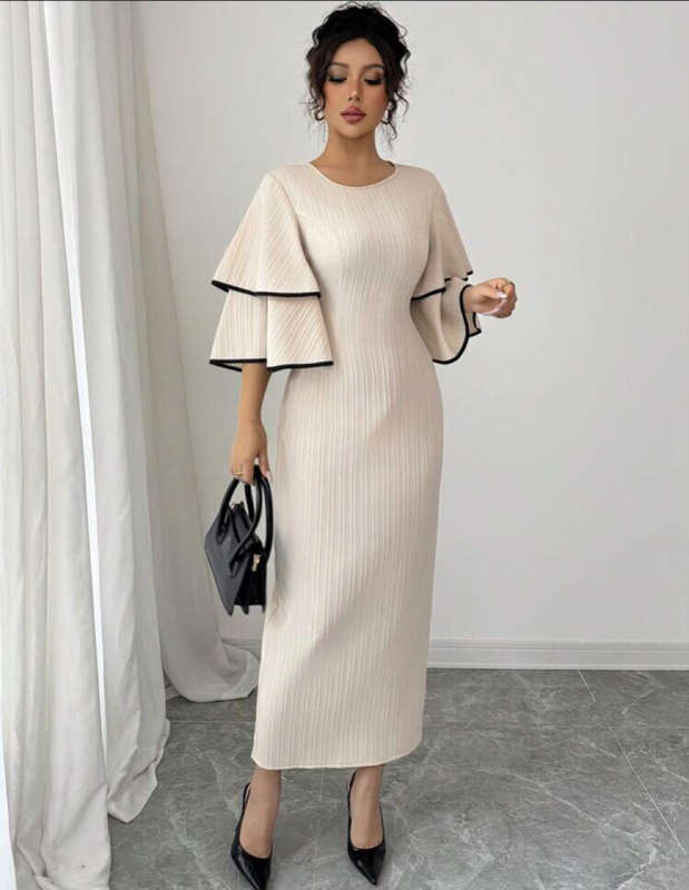 Ruffle Sleeve Dress