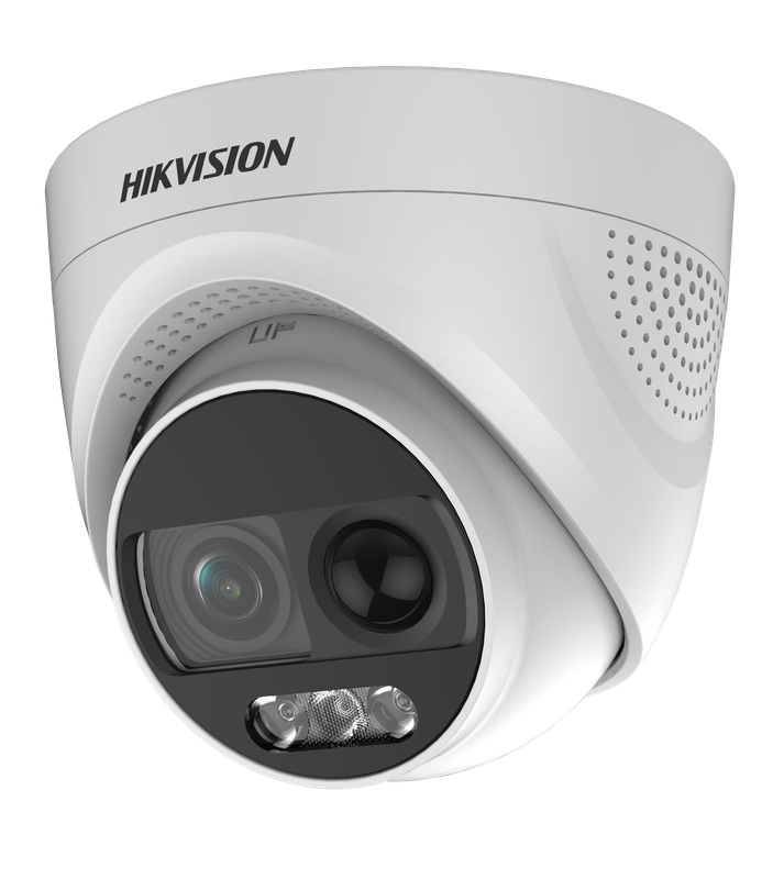 HIKVISION 2MP ANALOG COLORVU PIR,SIREN FIXED LENS TURRET CAM