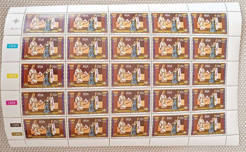 RSA  1981 STATE THEATER 25c FULL SHEET MNH