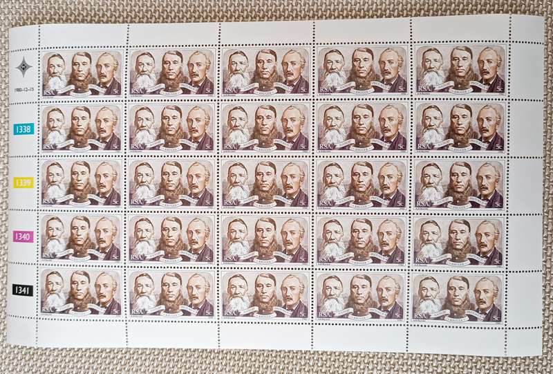 RSA  1980 5c PAARDEKRAAL MONUMENT FULL SHEET MNH