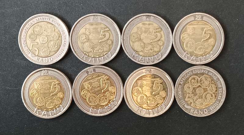 RSA 2011 RESERVE BANK 8 COINS