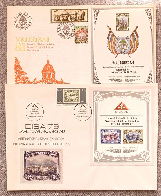 RSA 2 X LARGE STAMP EXHIBITION COVERS