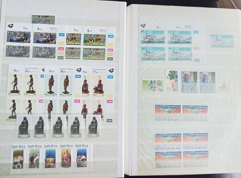 RSA ALBUM CONTROL BLOCKS, SETS AND STRIPS MOSTLY MNH