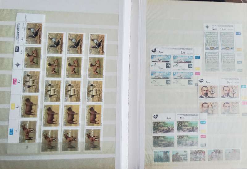 RSA ALBUM CONTROL BLOCKS, SETS AND STRIPS MOSTLY MNH