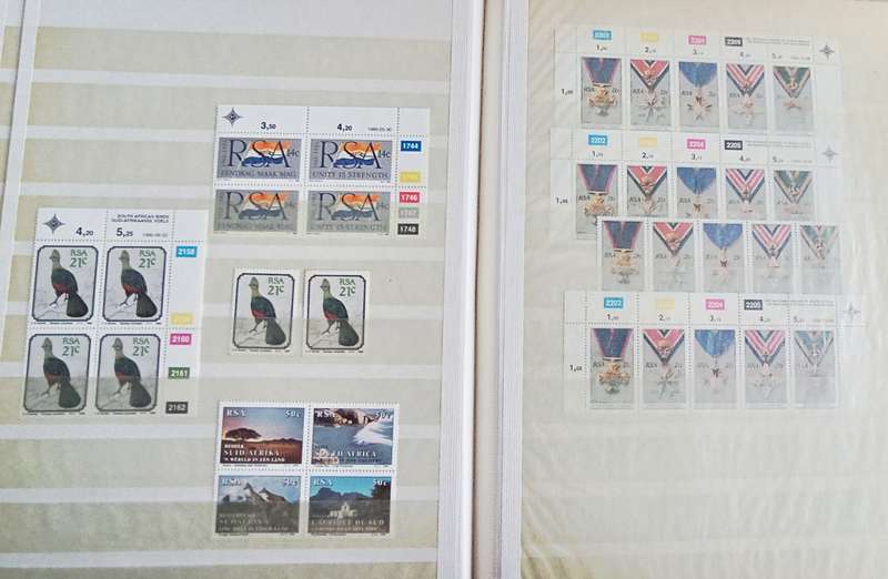 RSA ALBUM CONTROL BLOCKS, SETS AND STRIPS MOSTLY MNH