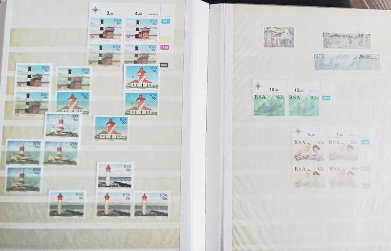 RSA ALBUM CONTROL BLOCKS, SETS AND STRIPS MOSTLY MNH