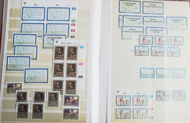 RSA ALBUM CONTROL BLOCKS, SETS AND STRIPS MOSTLY MNH