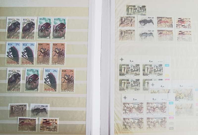 RSA ALBUM CONTROL BLOCKS, SETS AND STRIPS MOSTLY MNH