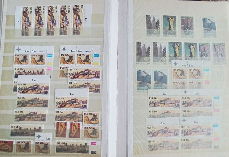 RSA ALBUM CONTROL BLOCKS, SETS AND STRIPS MOSTLY MNH