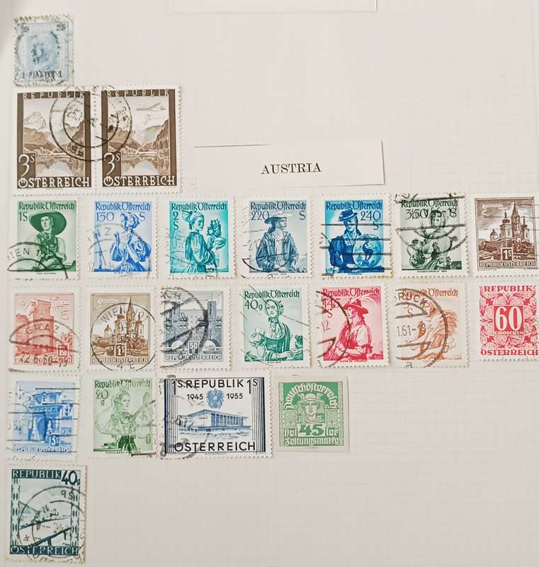AUSTRIA USED STAMPS