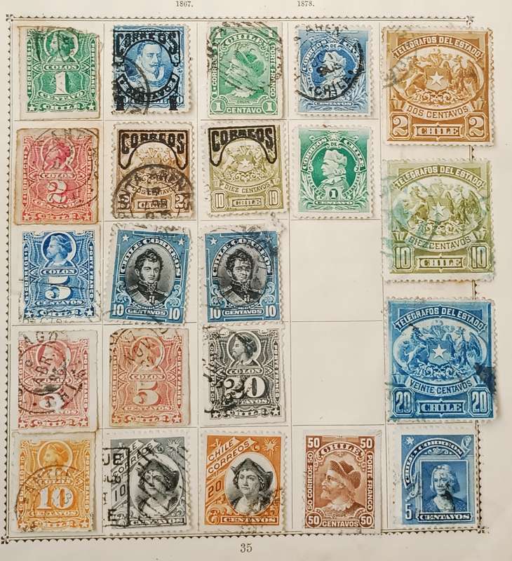 CHILE EARLY STAMPS