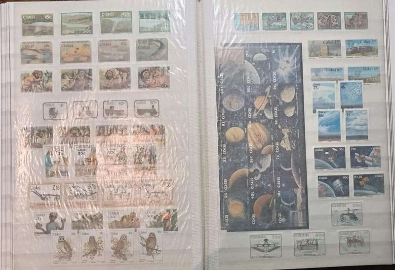 CISKEI 20 PAGE IMPERIAL ALBUM ,CLEAR STRIPS, COMPLETE IN MNH SETS!