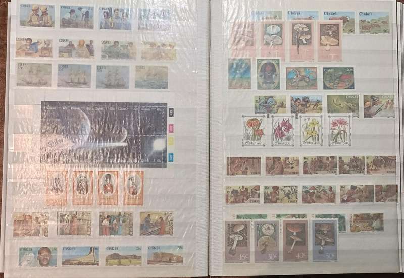 CISKEI 20 PAGE IMPERIAL ALBUM ,CLEAR STRIPS, COMPLETE IN MNH SETS!