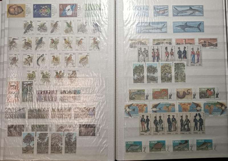 CISKEI 20 PAGE IMPERIAL ALBUM ,CLEAR STRIPS, COMPLETE IN MNH SETS!