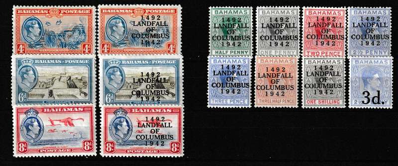 BAHAMAS 1942 COLUMBUS MM