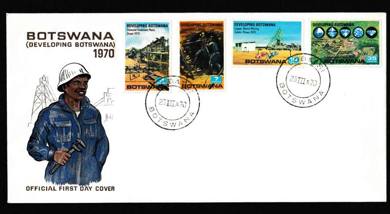 BOTSWANA 1970 DEVELOPING BOTSWANA FDC